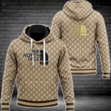 how to buy gucci north face|gucci north face hoodie brown.